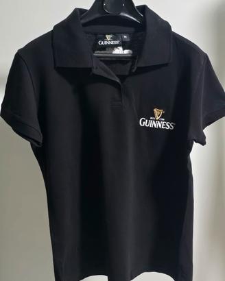 Polo nera Guinness,  tg.M