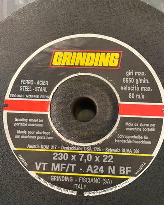 Disco da Sbavo “Grinding” per ferro e Inox