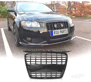 GRIGLIA AUDI A3 8P 8PA 05-08 LOOK S LINE NERO LUCI