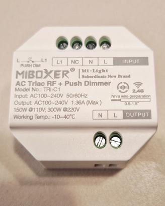 Dimmer Miboxer TRIAC AC 2,4G + push per LED