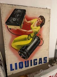 Insegna Vintage LIQUIGAS – Graf. Gino Boccasile