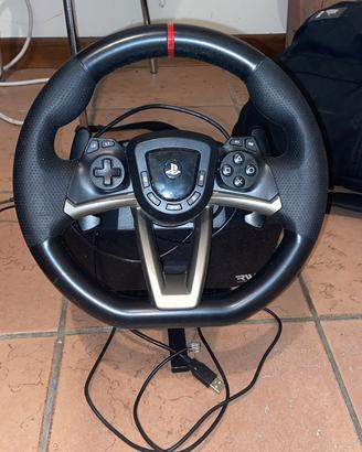 Volante con pedali playstation, per 4/5 e pc