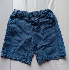 Calzoncino jeans misto lino 