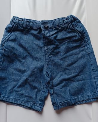  Calzoncino jeans misto lino 