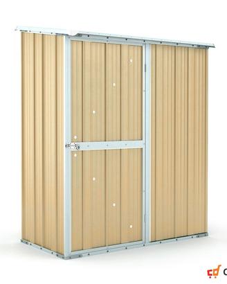 Casetta in lamiera per attrezzi 155x100 beige