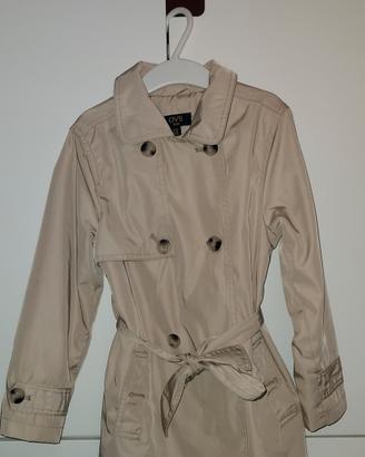 trench bambina beige tg. 5/6 anni