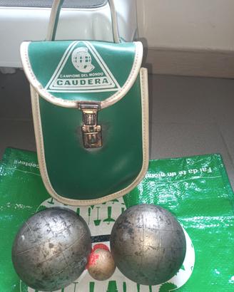 bocce con boccino e borsa custodia