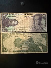 2 Banconote Vintage Venezuela