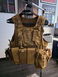Softair Gilet Militare Corpetto Tattico TAN