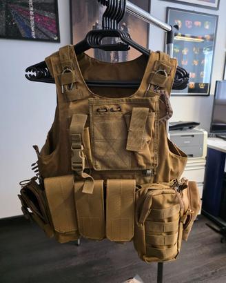 Softair Gilet Militare Corpetto Tattico TAN