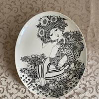 Piatto Rosenthal La Paloma anni 79 Bjorn Wiinblad