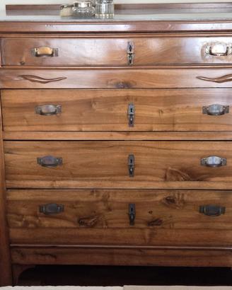 Cassettone Liberty in Noce – Perfetto e Restaurato