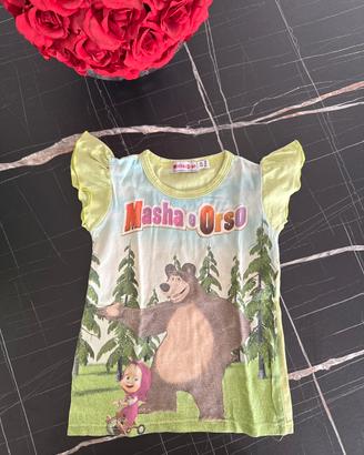 Maglietta bambini Masha e Orso 1/2 anni