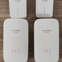 4 Combo Powerline Extender WiFi Tp-link D-link 