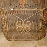 PARASCHIZZI PER CAMINO IN FERRO BATTUTO