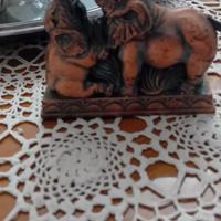 elefantino in metallo con accendino 