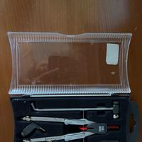 Compasso balaustrone e riga metallica