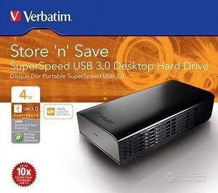 Hard-disk Verbatim da 4 TB USB 3.0 SuperSpeed