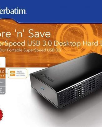 Hard-disk Verbatim da 4 TB USB 3.0 SuperSpeed