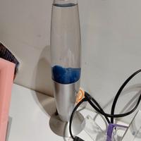 Lampada lavica blu, lampada retrò, lampada vulcano