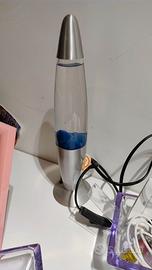 Lampada lavica blu, lampada retrò, lampada vulcano