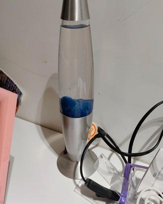 Lampada lavica blu, lampada retrò, lampada vulcano