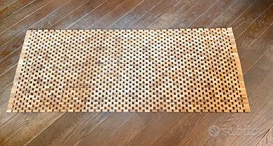 Tappeto doccia in teak pieghevole
