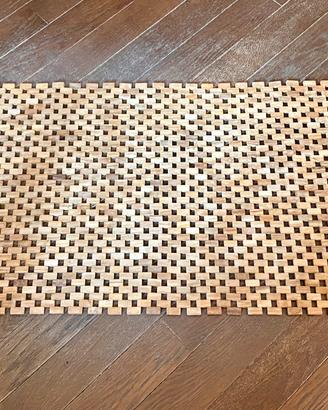 Tappeto doccia in teak pieghevole