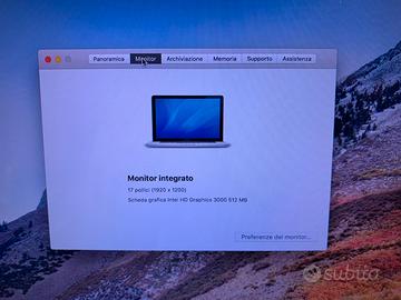 Mac Book Pro 17" Early 2011 2.3Ghz  512Gb SSD 16Gb