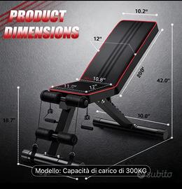 Panca piana regolabile