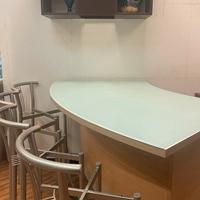 Isola cucina vetro + legno - NUOVA DA ESPOSIZIONE