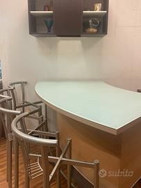 Isola cucina vetro + legno - NUOVA DA ESPOSIZIONE