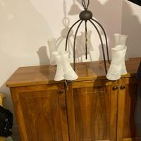 Lampadario più lampada a parete