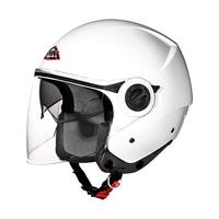 CASCO JET MOTO SCOOTER SMK BIANCO DOPPIA VISIERA