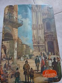 Scatola latta anni 80 biscotti lazzaroni