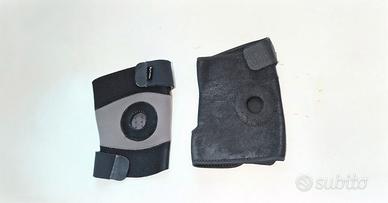 Coppia di ginocchiere elastiche ortopediche. Proge