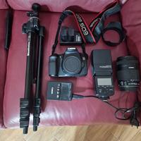 EOS60D+  18-135 + Flash + Piede Manfrotto + Borsa 
