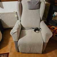 Poltrona reclinabile grigio