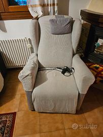 Poltrona reclinabile grigio