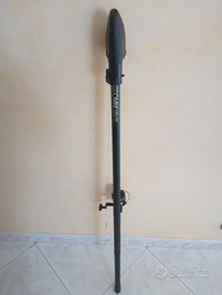 Canna da pesca vintage con mulinello