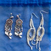 Set 2 orecchini bigiotteria, vintage anni 2000