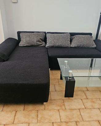 Divano ad angolo che si trasforma in letto 