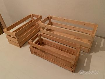 N.7 portavasi in legno NUOVI