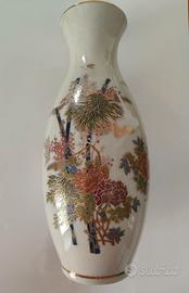 Elegante Vaso Decorativo in Ceramica Stile Orienta