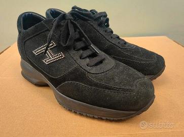 Sneakers Hogan Interactive donna 37 camoscio nero