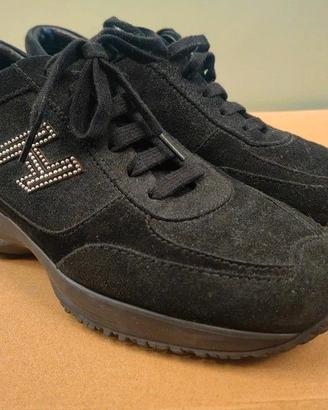 Sneakers Hogan Interactive donna 37 camoscio nero