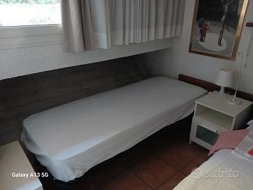 letto singolo con materasso di qualita'