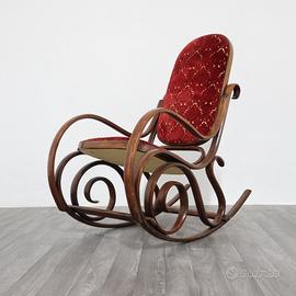 Poltrona A Dondolo Thonet Vintage MidCenturyDesign