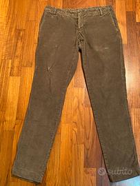 David Mayer Naman pantaloni uomo verde tg. 46 