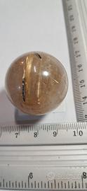 sfera di quarzo rutilato